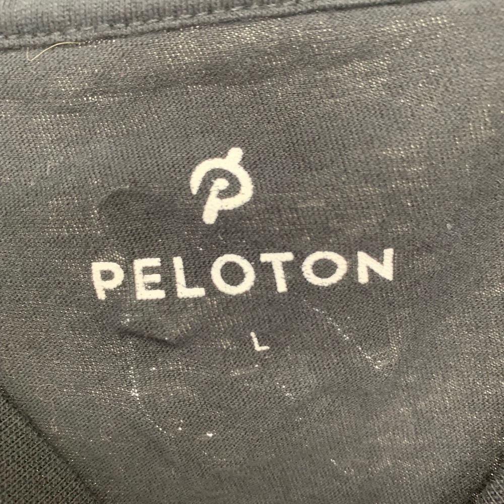 Peloton Unisex Size Large Century Shirt Tee 100 Ride Black Cotton Short Sleeve - Picture 6 of 10